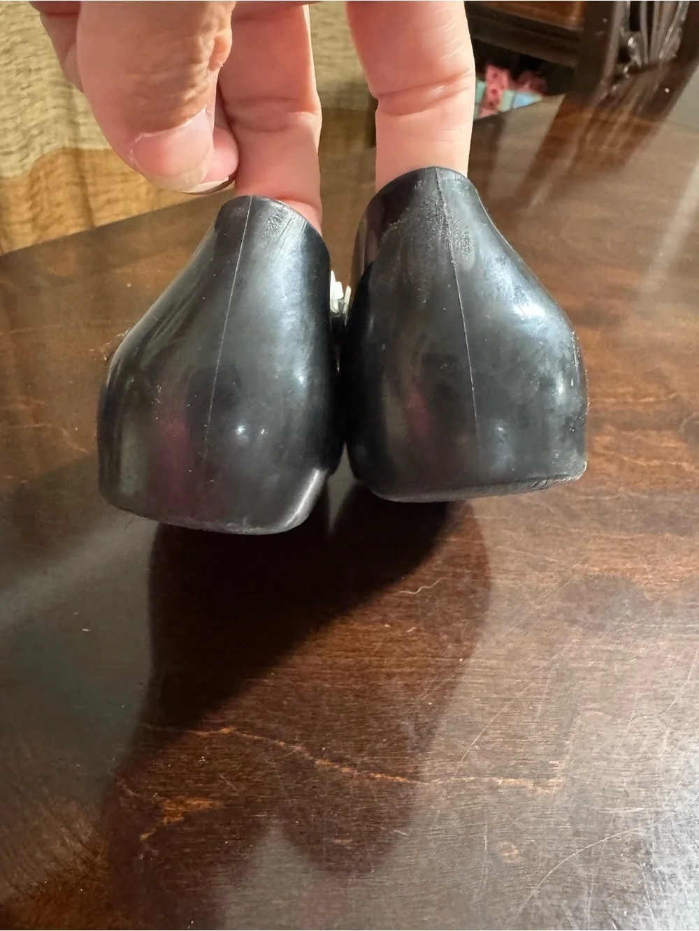 Mini Melissa Black Mary Jane Ballerina Shoes with Bow Accent